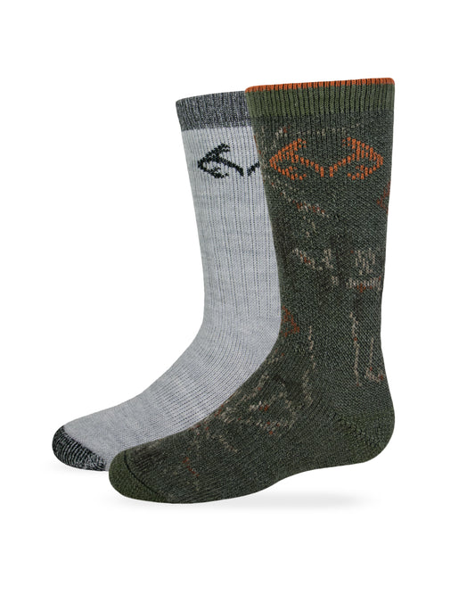 Realtree Boys Camo Boot Socks 2 Pair