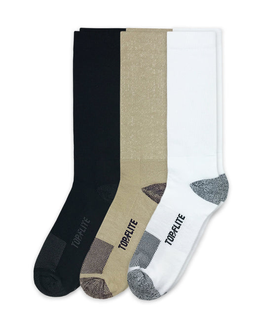 Top Flite Men's Ultra Dri Crew Socks 2 Pair Pack