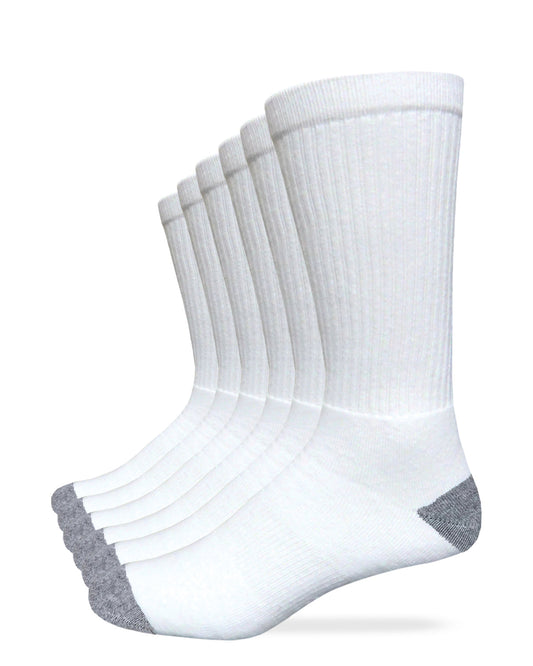 Carolina Ultimate Men's Cotton Crew Work Socks 6 Pair Pack