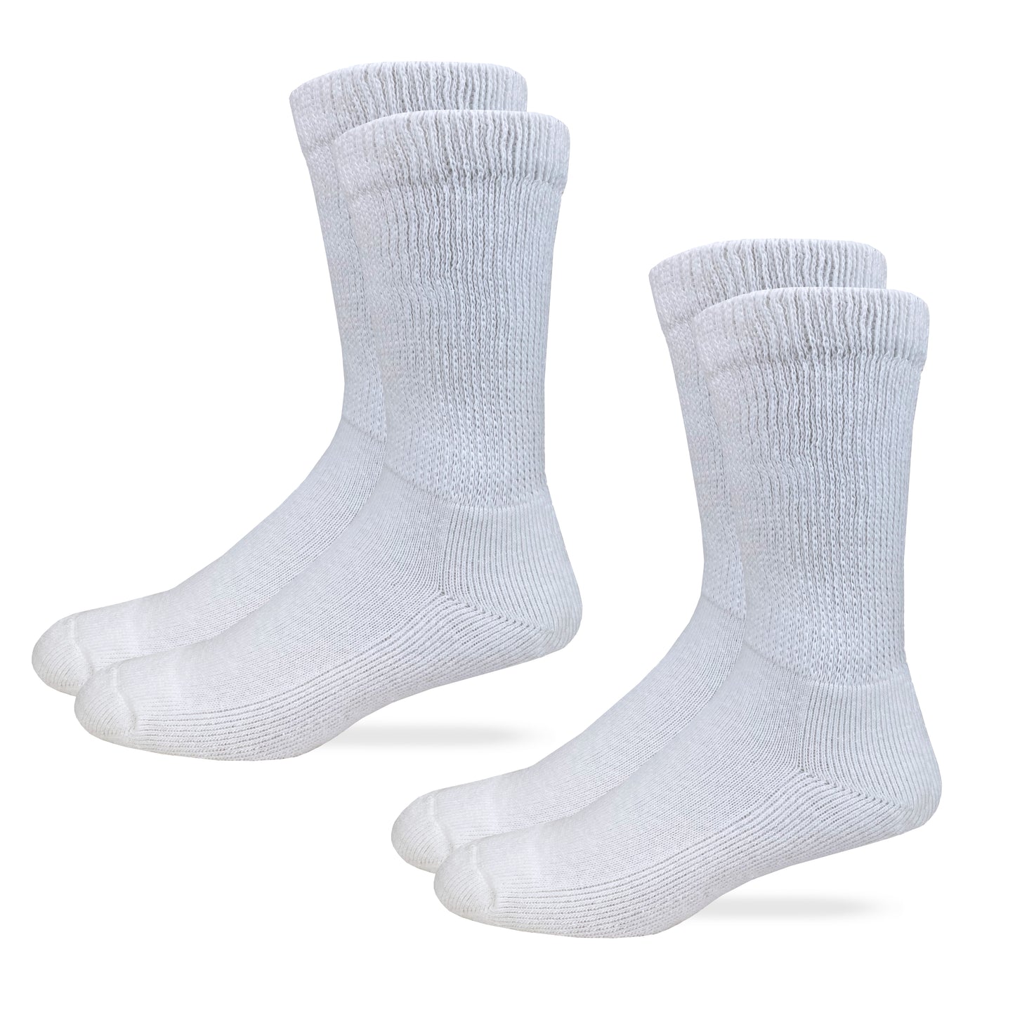 Carolina Ultimate Non-Binding Cotton Crew Socks 2 Pair
