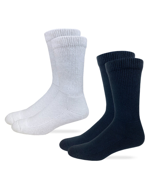 Carolina Ultimate Non-Binding Cotton Crew Socks 2 Pair