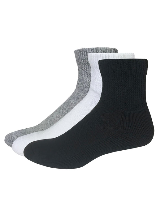 Carolina Ultimate Non-Binding Cotton Quarter Socks 2 Pair