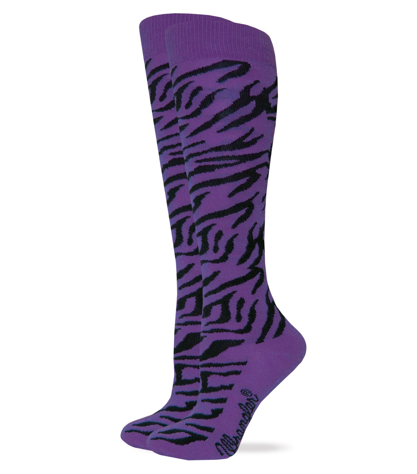 Wrangler Ladies Zebra Pattern Knee High Boot Socks 1 Pair