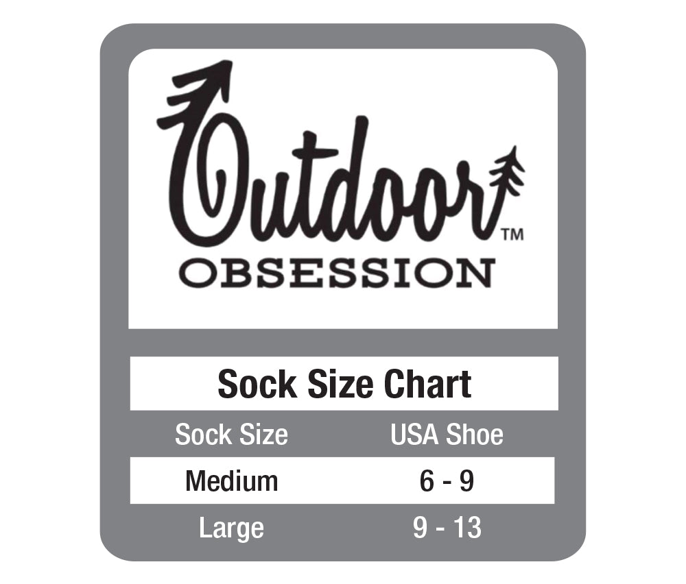 Outdoor Obsession Men's Insect Shield Over The Calf Socks 3 Pair Pack