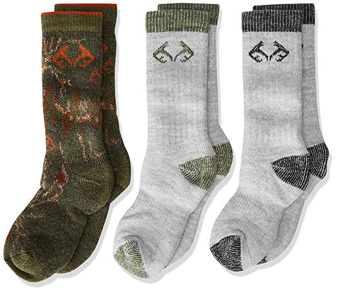 Realtree Youth Boys Ultra-Dri Socks Gift Box 3 Pair