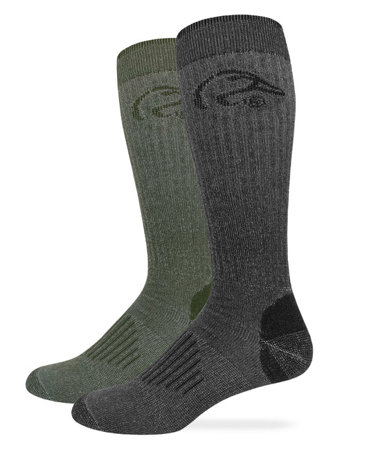 Ducks Unlimited Full Cushion Merino Wool Tall Boot Socks 2 Pair