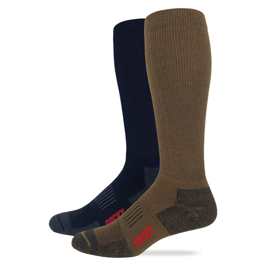 Rocky Mens Lightweight Ultra Dri Tall Boot Socks 2 Pair Pack