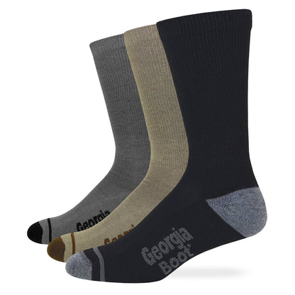 Georgia Boot Mens Ultra-Dri® Lightweight Crew Socks 2 Pack