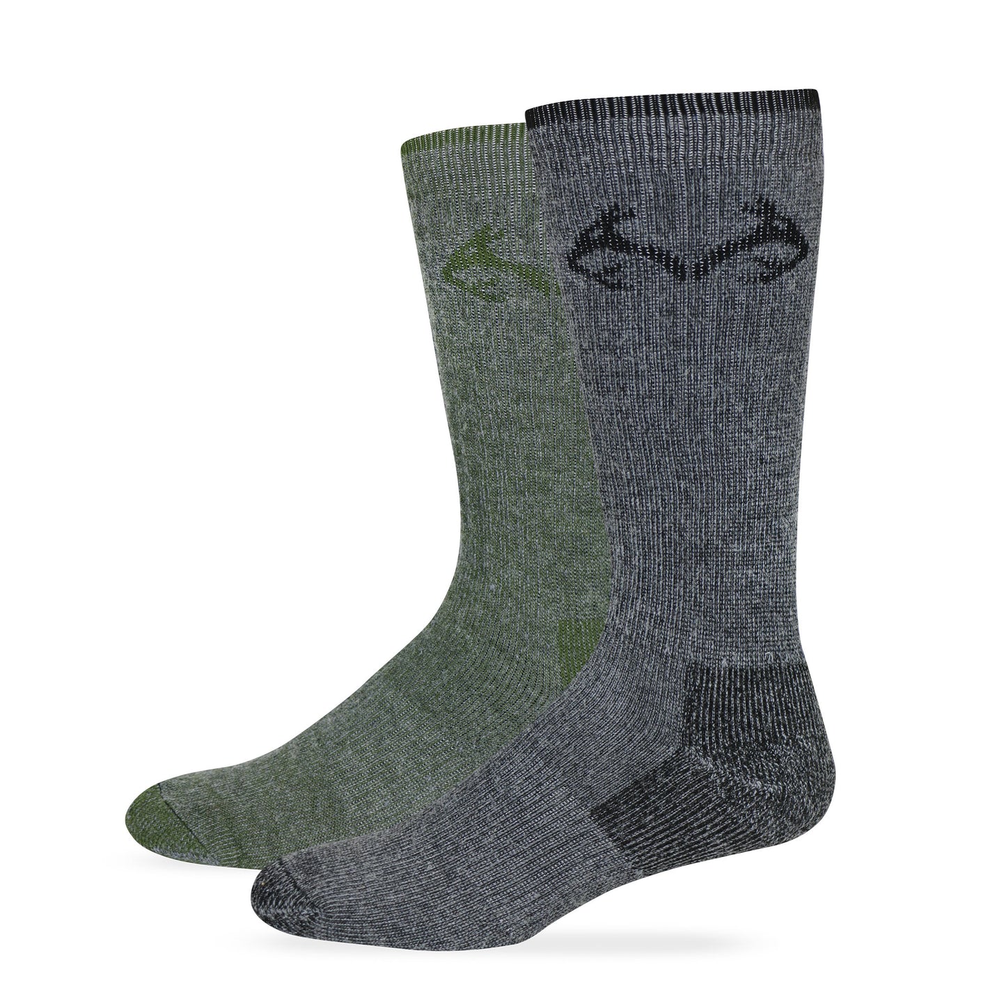 Realtree Men's Merino Wool Blend Boot Socks 2 Pair