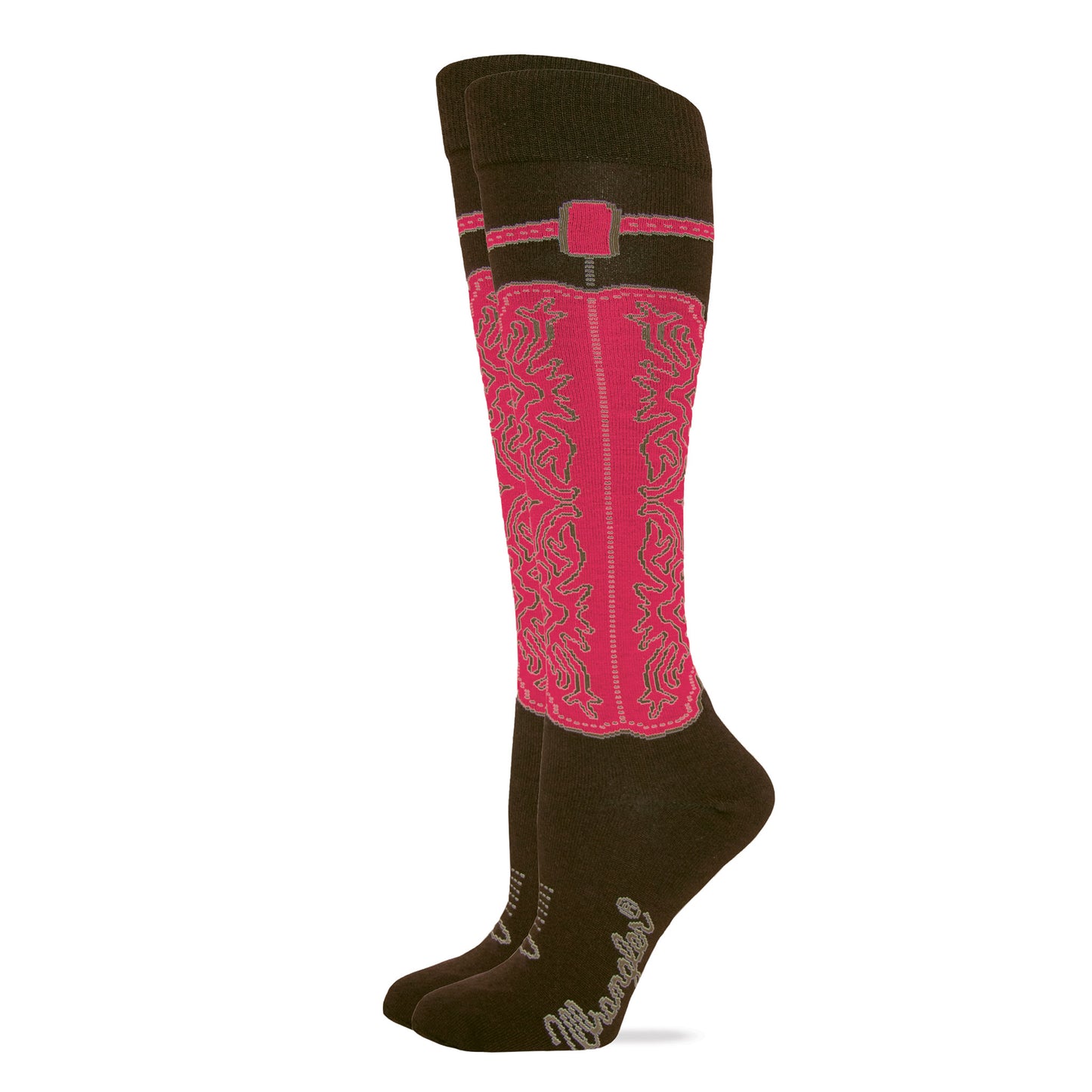Wrangler Ladies Cowgirl Boot Knee High Socks 1 Pair