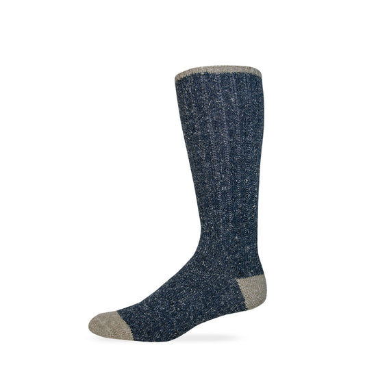 Wise Blend Men's Marl Mid Calf Boot Socks 1 Pair
