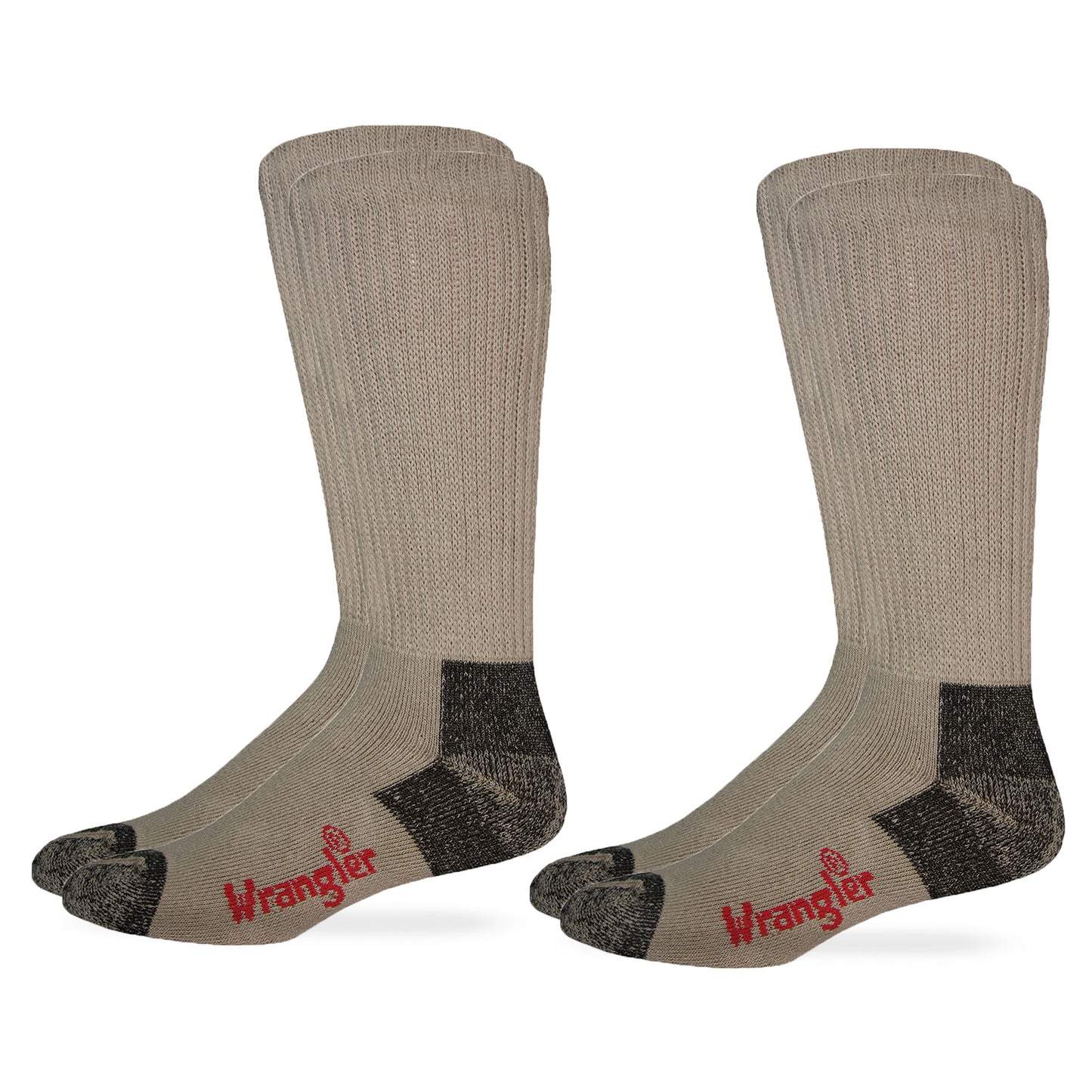 Wrangler Men's Cotton Non-Binding Boot Socks 2 Pair