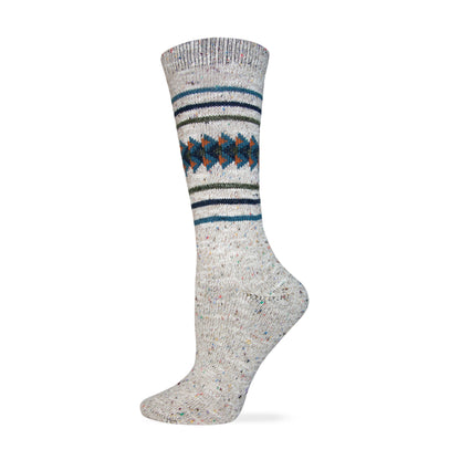 Wise Blend Ladies Aztec Pattern Crew Boot Socks