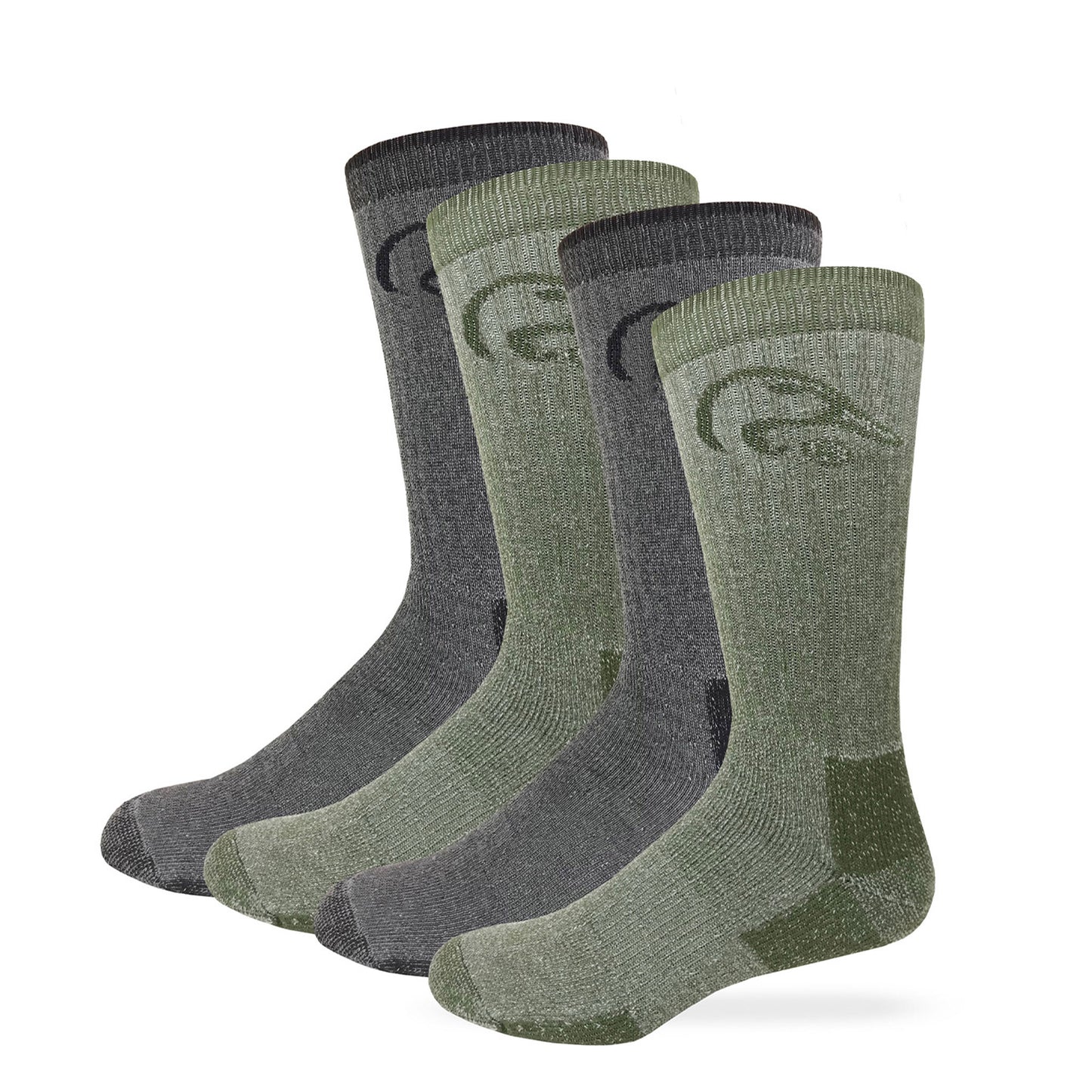 Ducks Unlimited Merino Wool Blend Boot Socks 4 Pair Pack