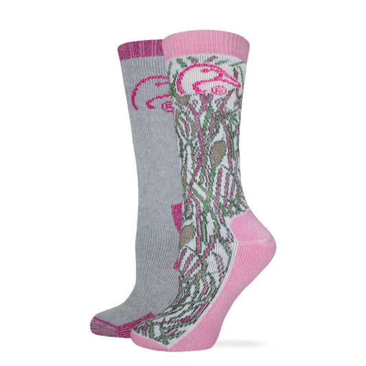 Ducks Unlimited Ladies Merino Wool Blend Boot Socks 2 Pair