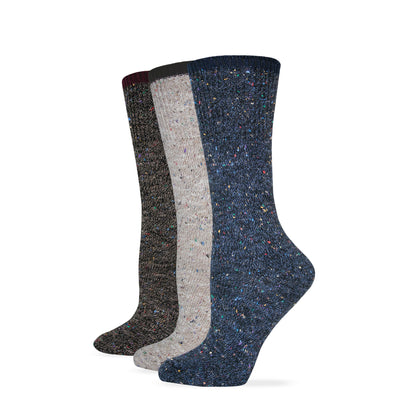 Wise Blend Ladies Fleck Marl Crew Socks