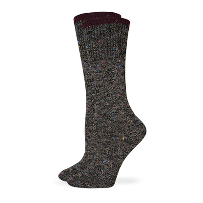 Wise Blend Ladies Fleck Marl Crew Socks
