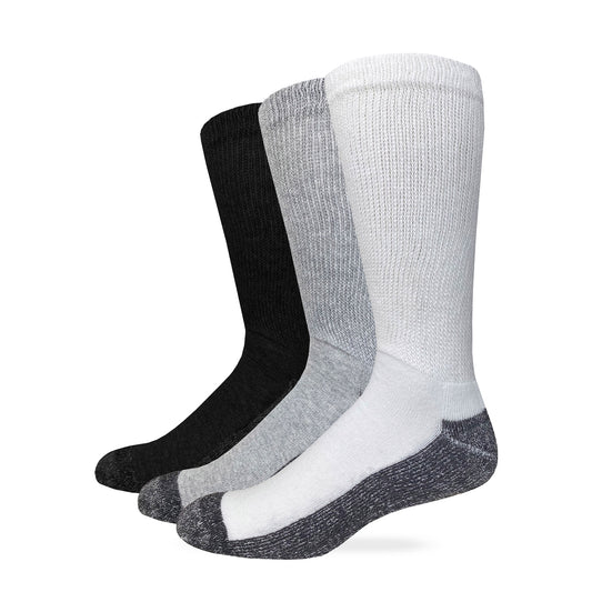 Carolina Ultimate Men's Non-Binding Everyday Crew Socks 6 Pair Pack