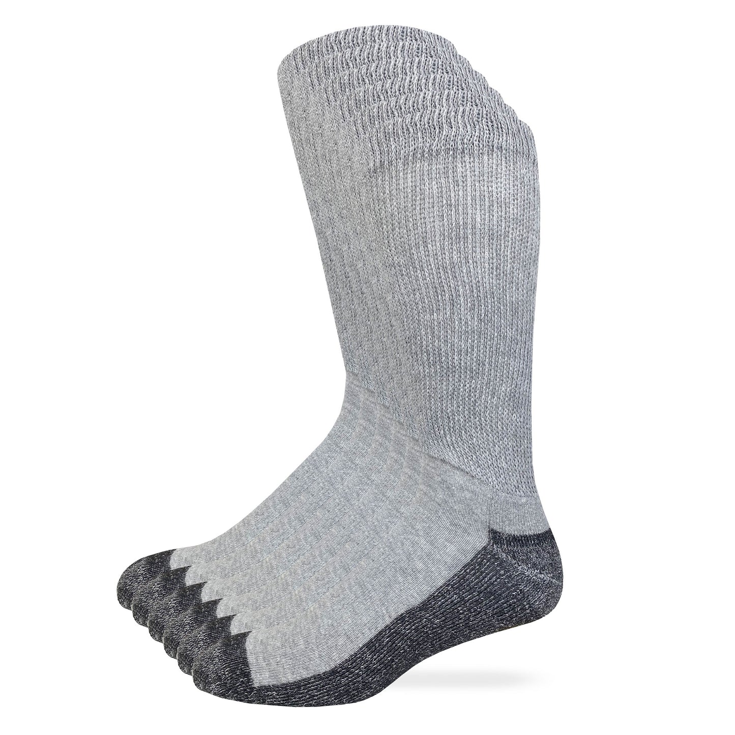 Carolina Ultimate Men's Non-Binding Everyday Crew Socks 6 Pair Pack