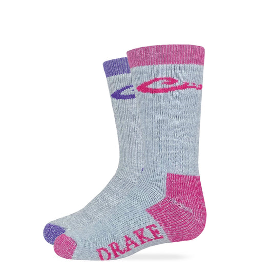 Drake Kids Merino Wool Blend Boot Sock 2 Pair Pack