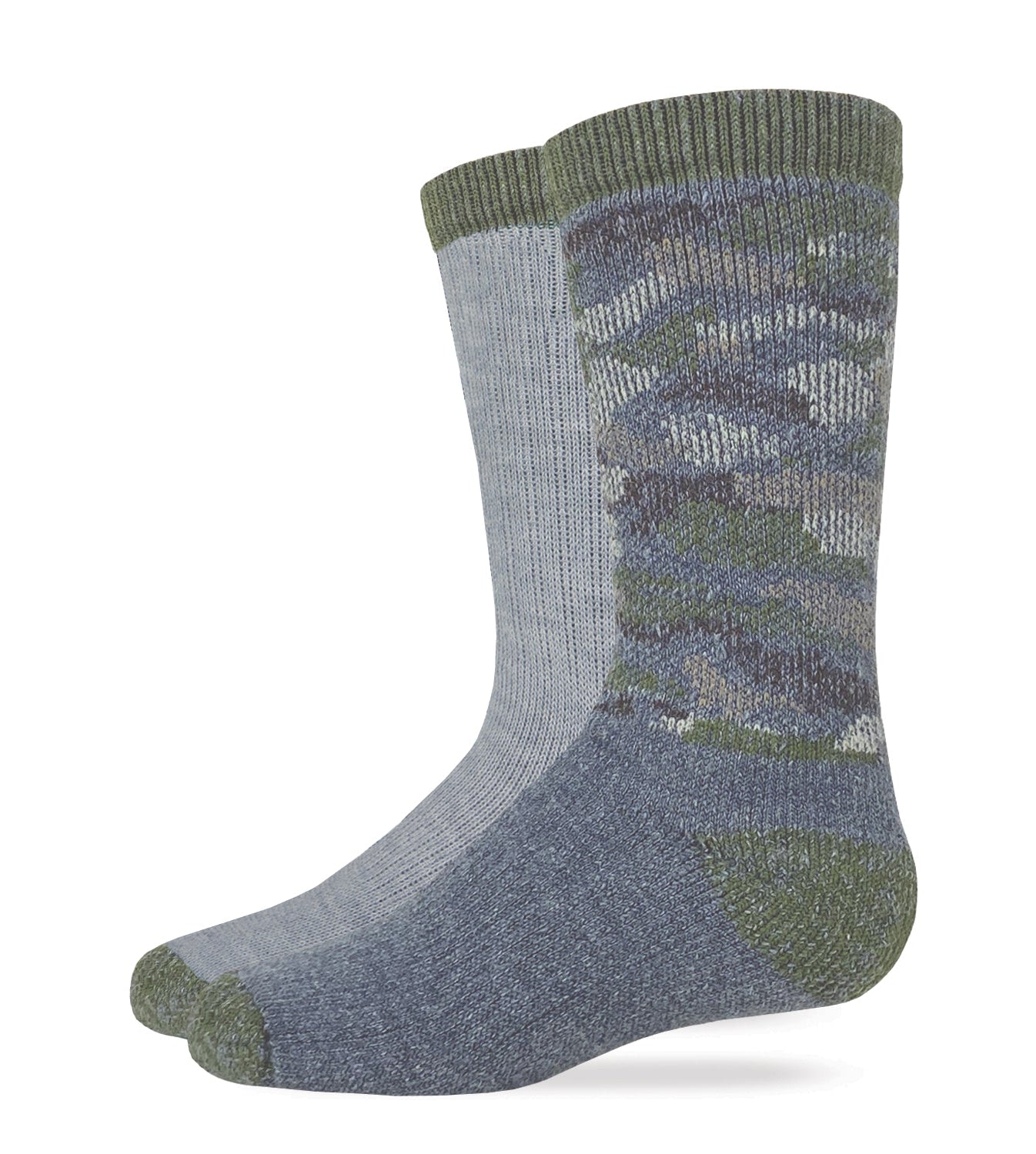 Carolina Ultimate Youth Boys Girls Camo Merino Wool Blend Boot Socks 2 Pair