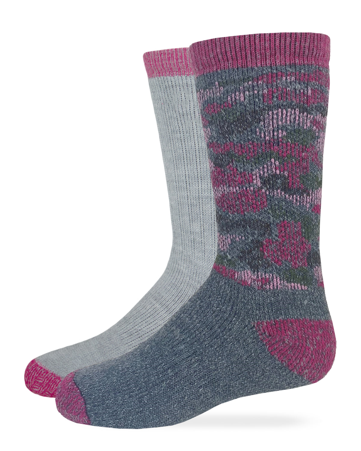 Carolina Ultimate Youth Boys Girls Camo Merino Wool Blend Boot Socks 2 Pair