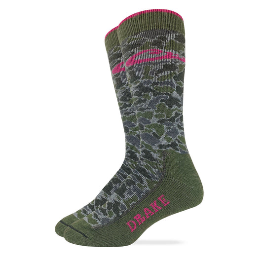 Drake Ladies Merino Wool Camo Blend Sock 1 Pair Pack