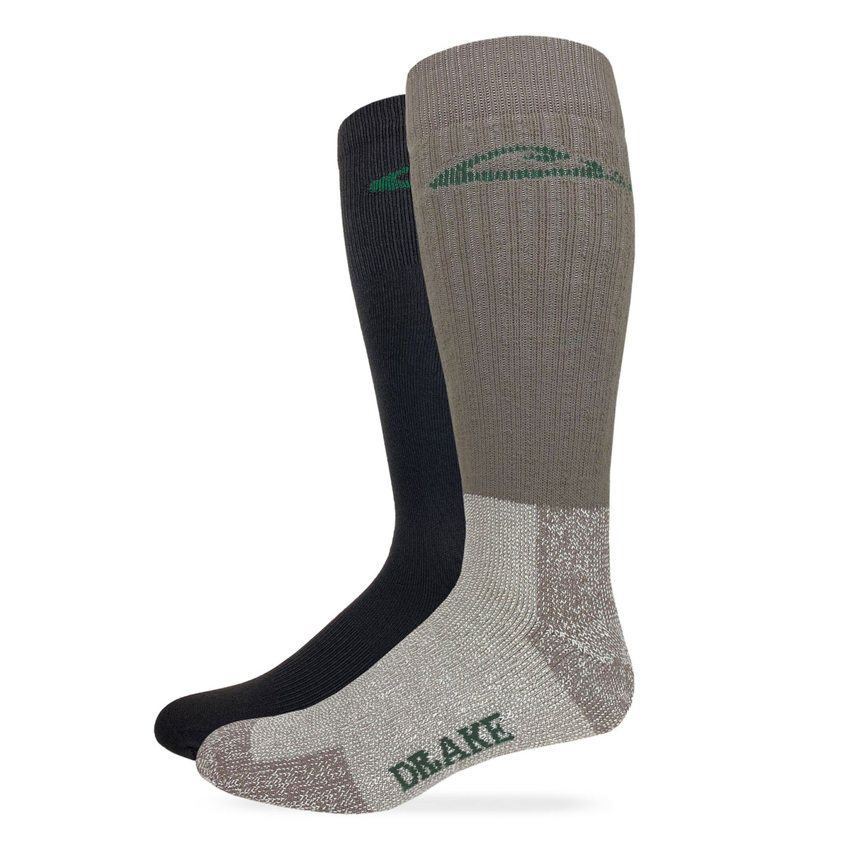 Drake Heavyweight Merino Wool Sock & Liner: Wick n' Warm System 2 Pair Pack