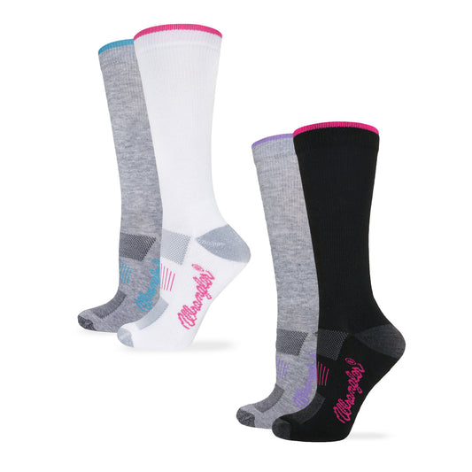 Wrangler Ladies Ultra-Dri Everyday Crew Socks 2 Pair