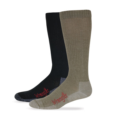 Wrangler Mens Western Merino Wool All Season Tall Boot Socks 1 Pair