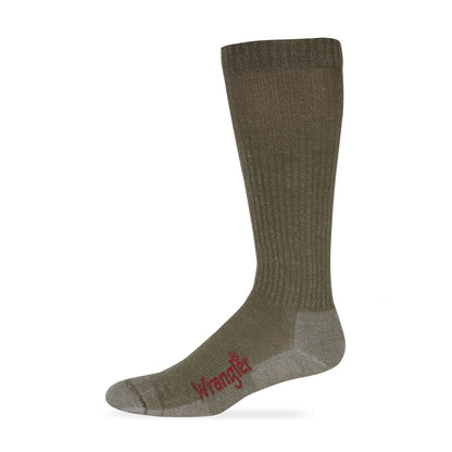 Wrangler Mens Western Merino Wool All Season Tall Boot Socks 1 Pair