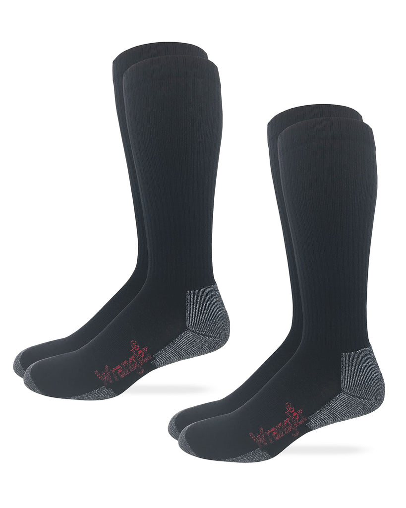 Wrangler Mens Western Merino Wool All Season Tall Boot Socks 2 Pair