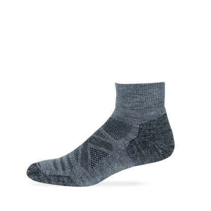 Wise Blend Men's Merino Wool Blend Hiker Quarter Socks 1 Pair Pack