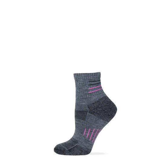 Wise Blend Ladies Merino Wool Blend Hiker Quarter Sock 1 Pair Pack