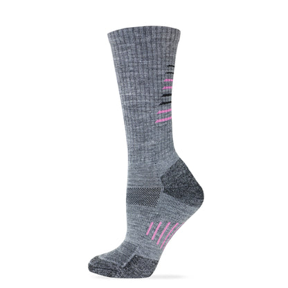 Wise Blend Ladies Merino Wool Blend Hiker Crew Socks 1 Pair Pack