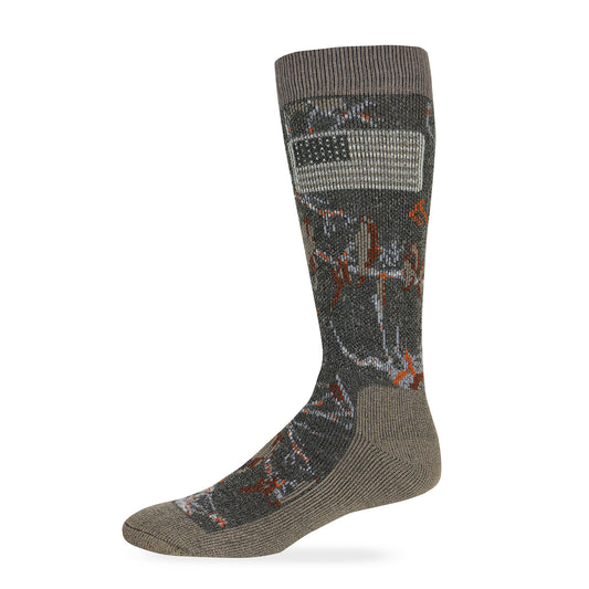 Realtree Men's Ameri-Camo Merino Wool Blend Boot Socks 1 Pair