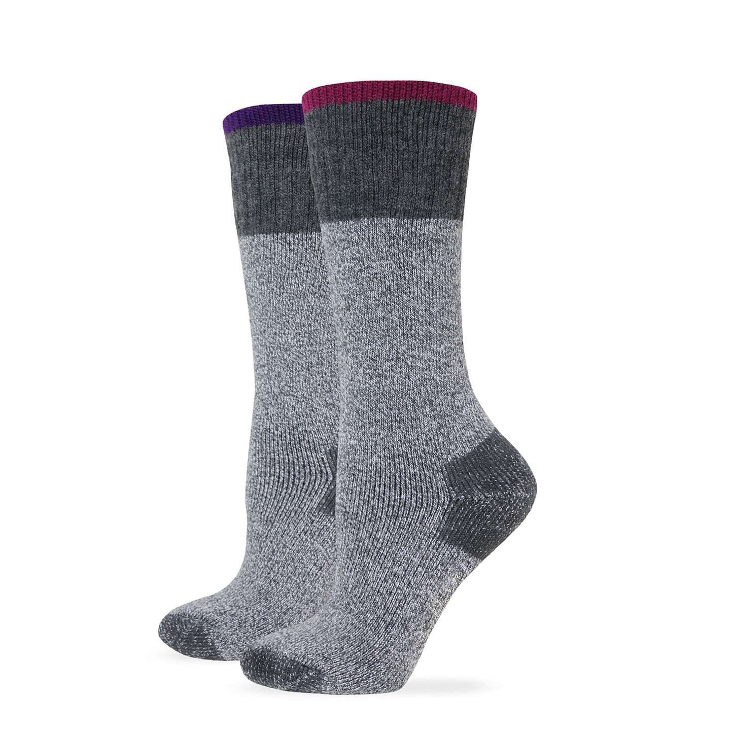 Wise Blend Womens Merino Wool Blend Marl Full Cushion Boot Socks 1 Pair