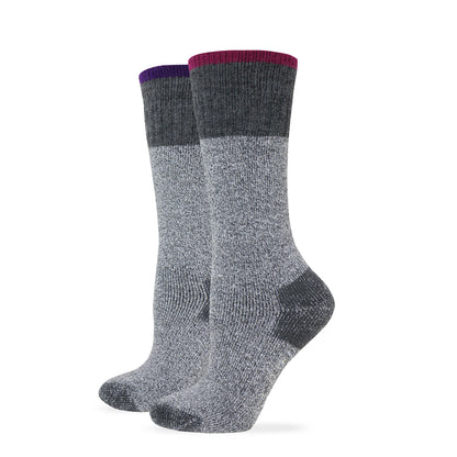 Wise Blend Womens Merino Wool Blend Marl Full Cushion Boot Socks 1 Pair