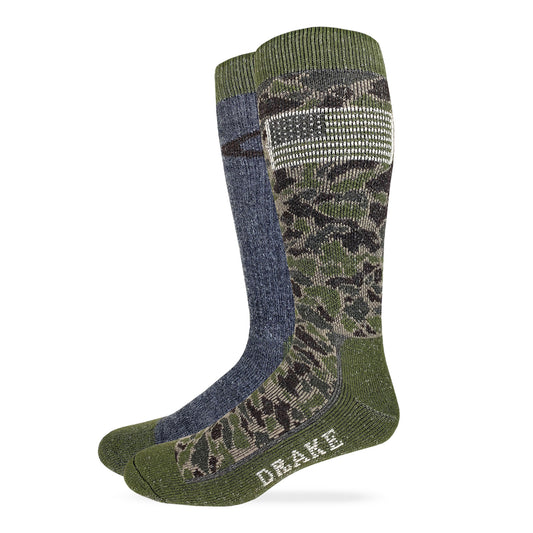 Drake Ameri-Camo Merino Wool Blend Boot Sock 2 Pair Pack