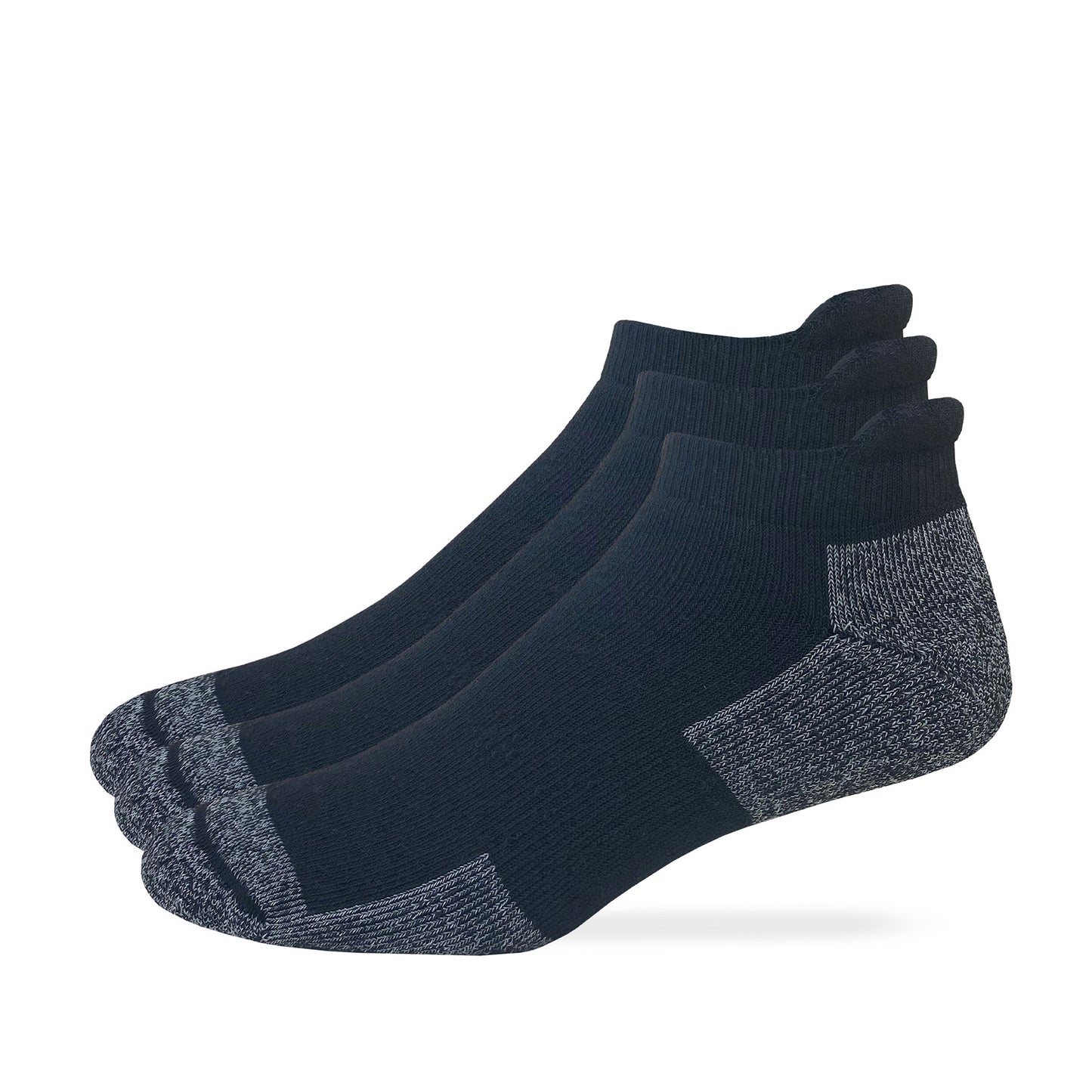 Carolina Ultimate Mens Ultra Dri Low Cut Heel Tab Athletic Socks 3 Pair Pack