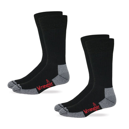 Wrangler Men's Ultra Dri Non-Binding Stretch Top Crew Work Boot Socks