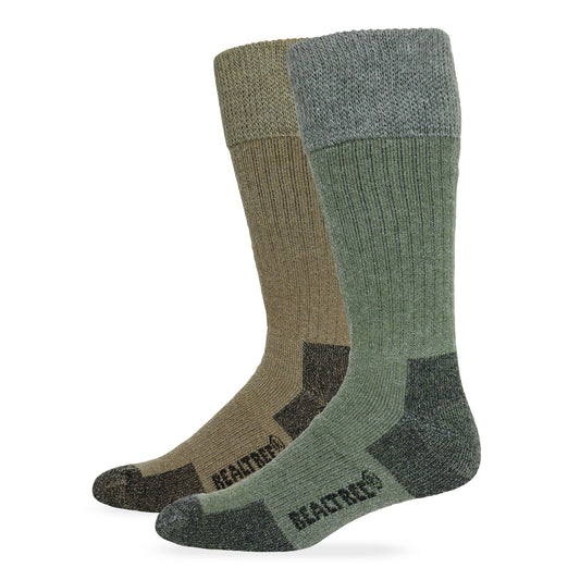Realtree Mens Merino Blend Non Binding Comfort Top Tall Boot Socks 2 Pair Pack