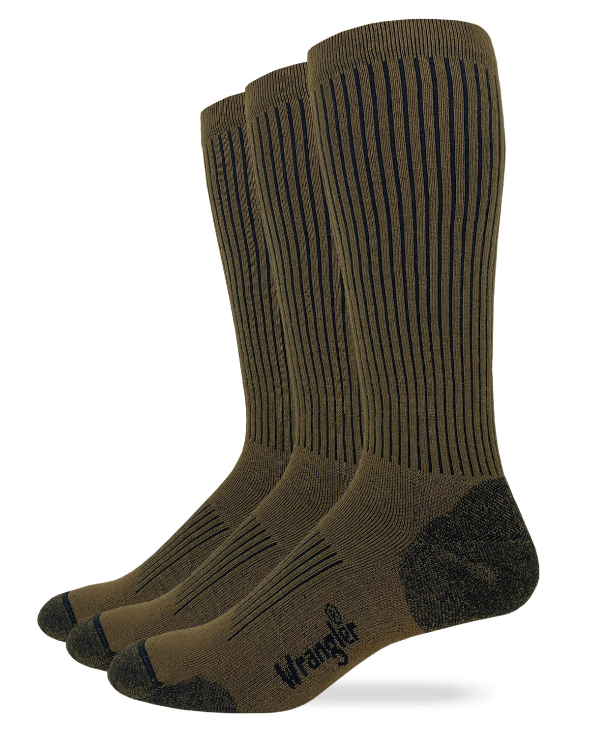 Wrangler Mens Ultra Dri Compression Seamless Toe Tall Boot Socks 1 Pair