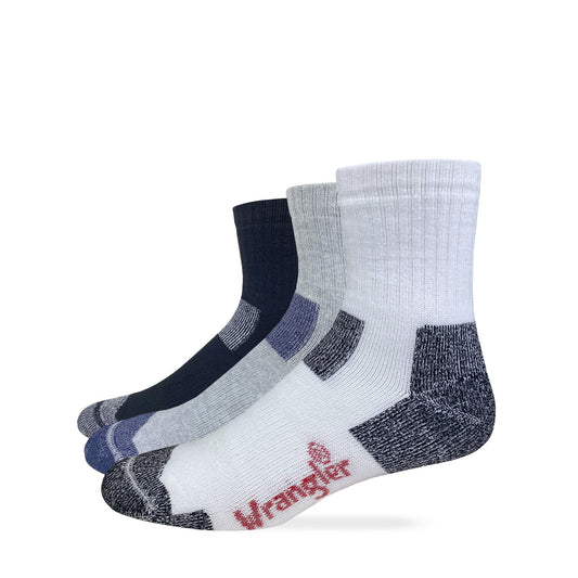 Wrangler Riggs Workwear Mens Ultra Dri Seamless Toe Quarter Socks 2 Pack