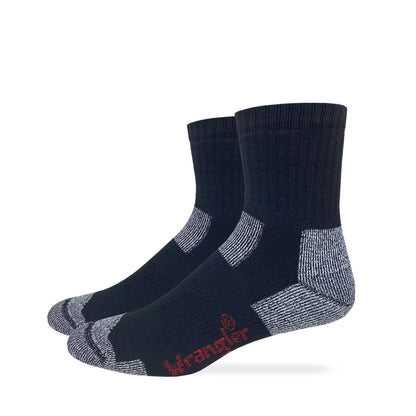 Wrangler Riggs Workwear Mens Ultra Dri Seamless Toe Quarter Socks 2 Pack