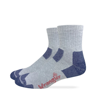 Wrangler Riggs Workwear Mens Ultra Dri Seamless Toe Quarter Socks 2 Pack
