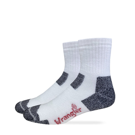 Wrangler Riggs Workwear Mens Ultra Dri Seamless Toe Quarter Socks 2 Pack