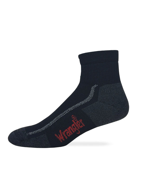 Wrangler Men's All Terrain Gear Merino Wool Quarter Cushion Socks 1 Pair