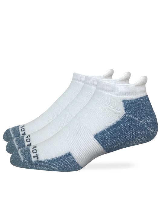 Top Flite Mens Full Cushion Low Cut Tab Socks 3 Pack