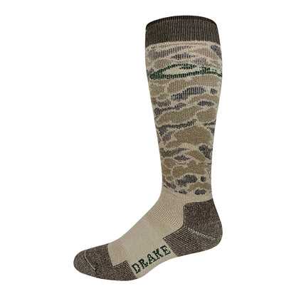 Drake Old School Camo Merino Wool Tall Boot Sock 1 Pair Pack